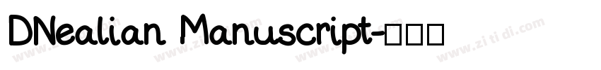 DNealian Manuscript字体转换